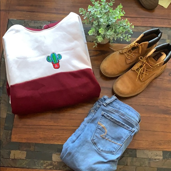 ROMWE Tops - Cactus hoodie